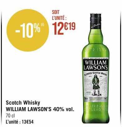 scotch whisky william lawson's 40% vol.