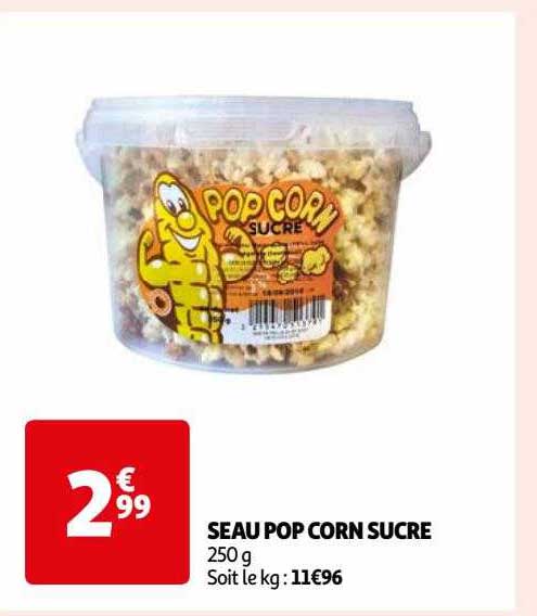 seau pop corn sucré