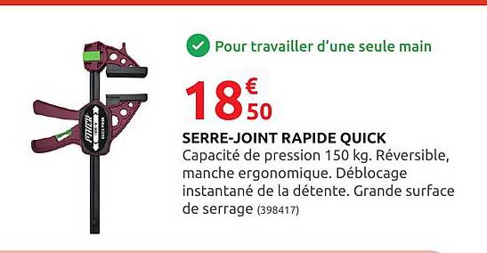 serre-joint rapide quick