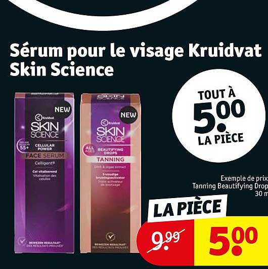 sérum pour le visage kruidvat skin science