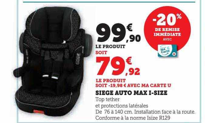 siège auto max i-size