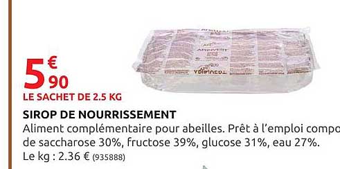 sirop de nourrissement