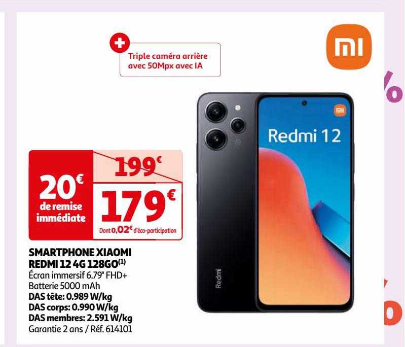 Smartphone Xiaomi Redmi 12 4g 128go