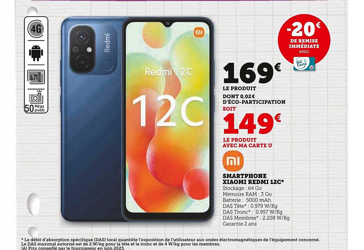 Smartphone Xiaomi Redmi 12c