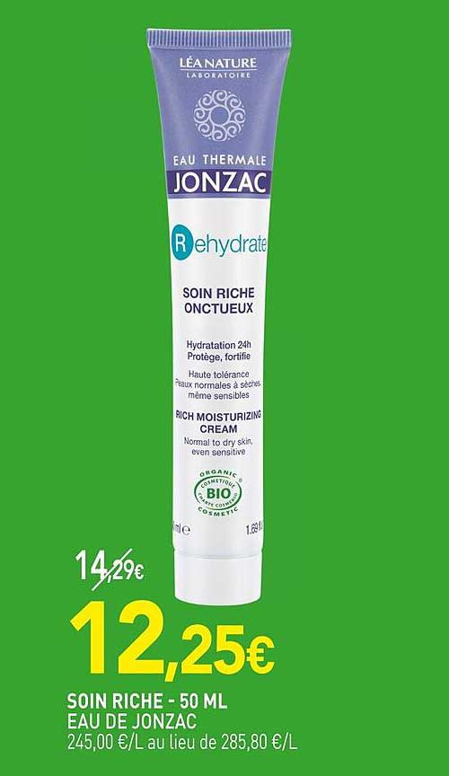 soin riche eau de jonzac - 50 ml