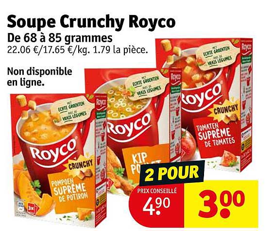 Soupe Crunchy Royco