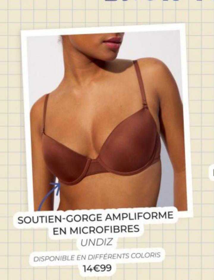 soutien-gorge ampliforme en microfibres undiz