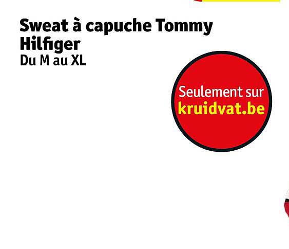 sweat à capuche tommy hilfiger