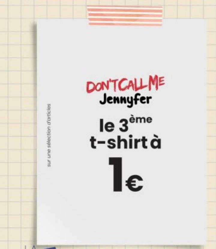 t-shirt don't call me jennyfer