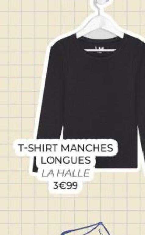 t-shirt manches longues la halle