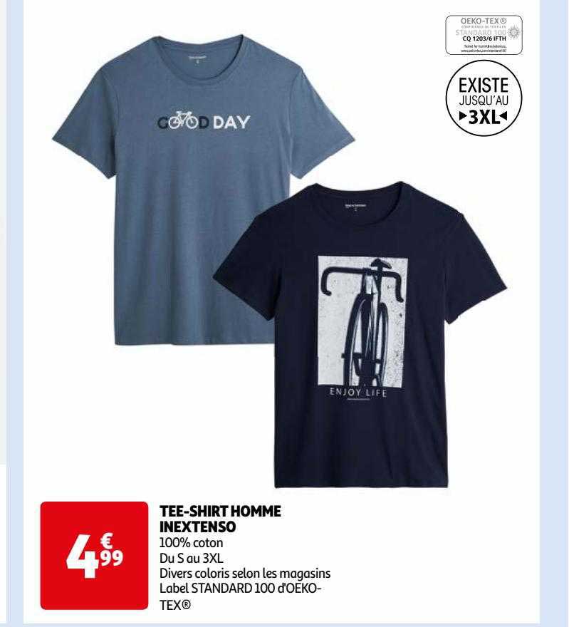 tee-shirt homme inextenso