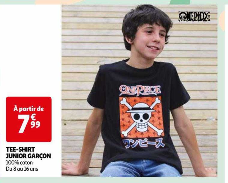 tee-shirt junior garçon one piece