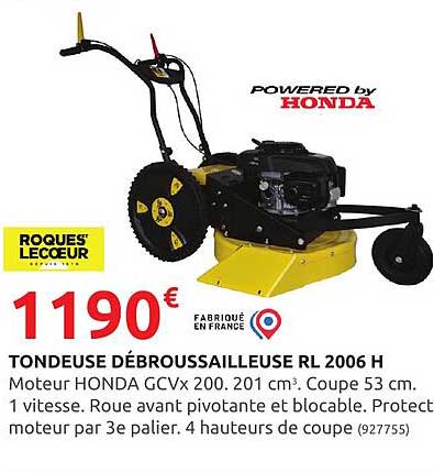 tondeuse débroussailleuse rl 2006 h roques lecoeur