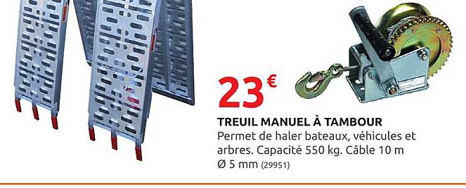 treuil manuel à tambour