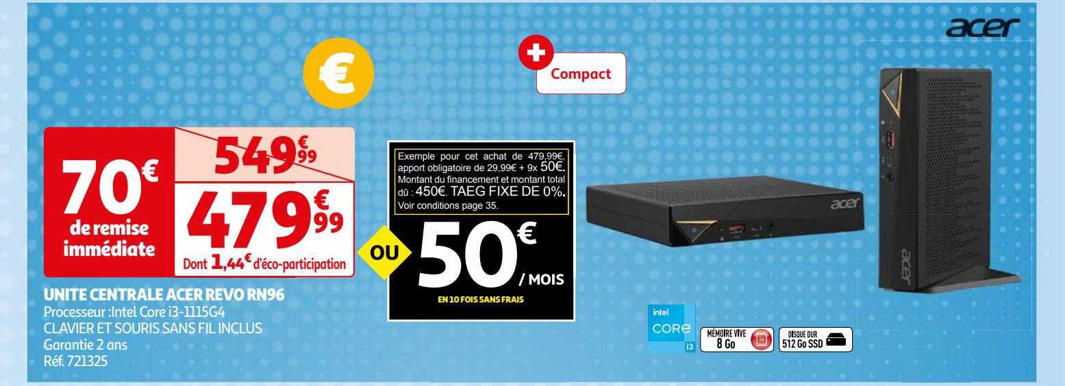 unité centrale acer revo rn96