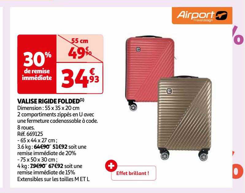 valise rigide folded airport