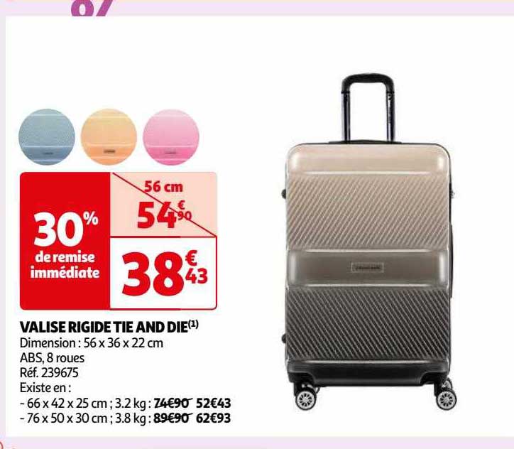 valise rigide tie and die