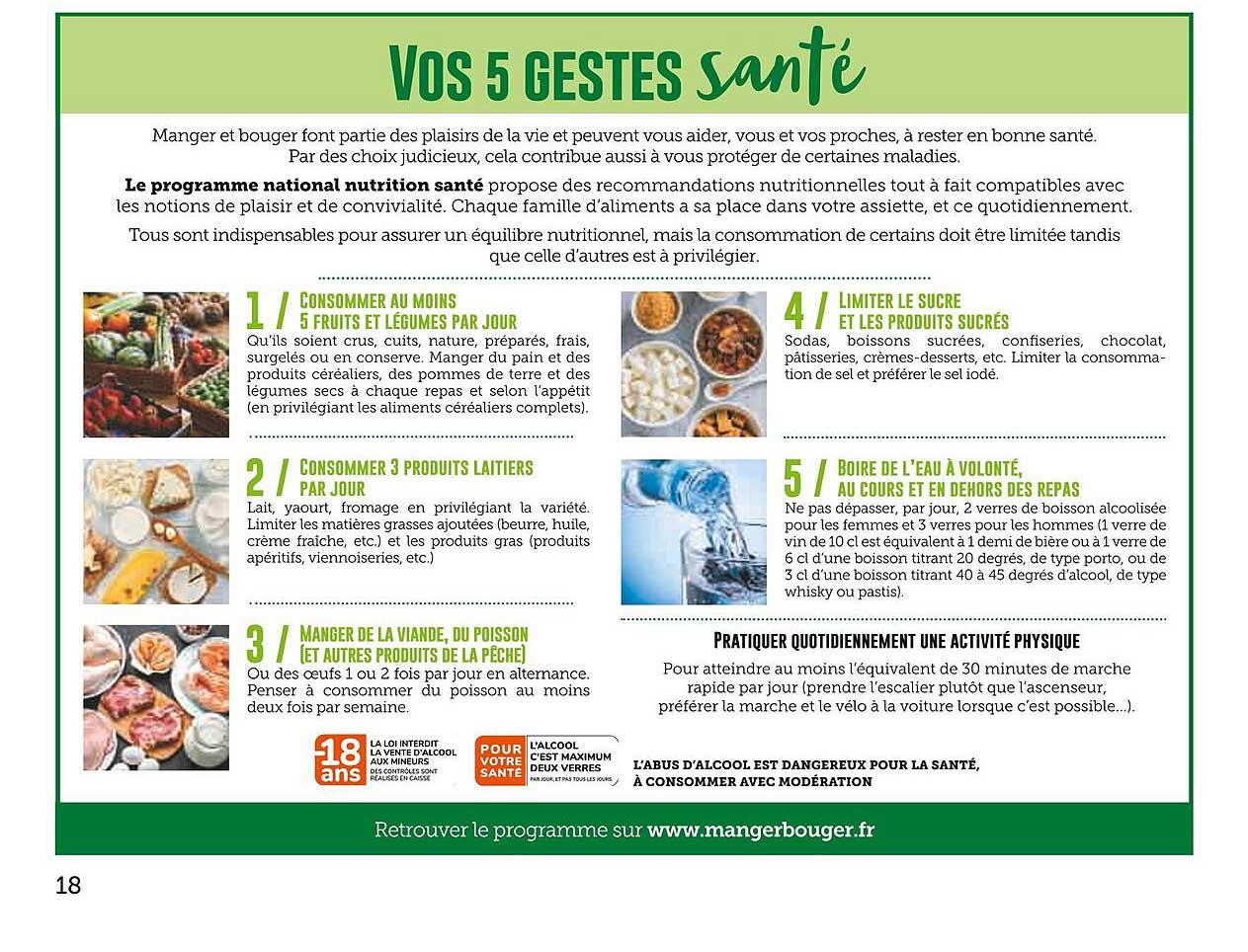 vos 5 gestes santé