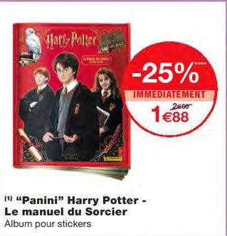 "panini" harry potter- le manuel du sorcier
