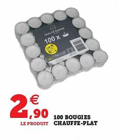 100 bougies chauffe-plat
