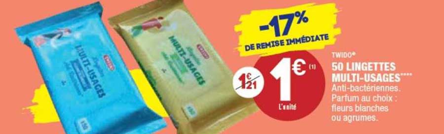 50 lingettes multi-usages