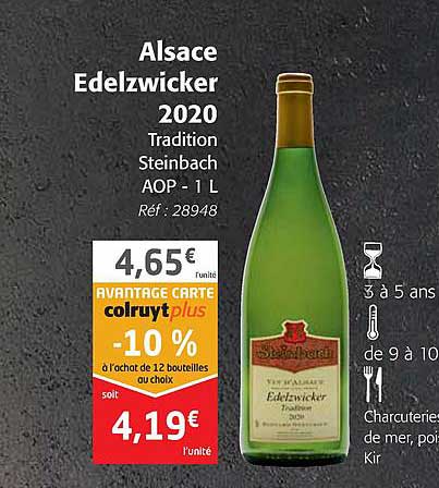 alsace edelzwicker 2020 tradition steinbach aop