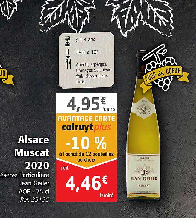 alsace muscat 2020 réserve particulière jean geiler aop