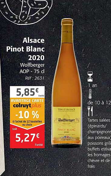alsace pinot blanc 2020 wolfberger aop