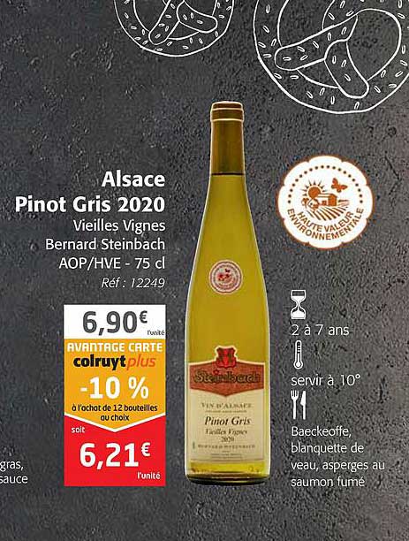 alsace pinot gris 2020 vieilles vignes bernard steinbach