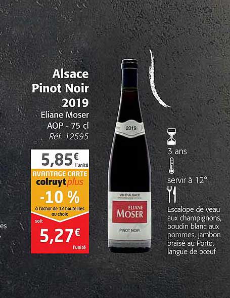 alsace pinot noir 2019 eliane moser aop