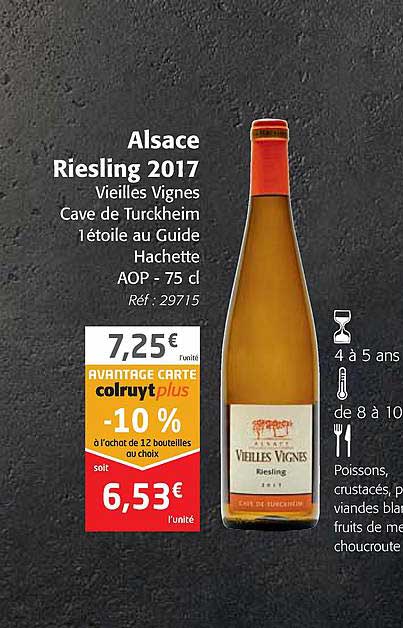 alsace riesling 2017 vieilles vignes cave de turckheim