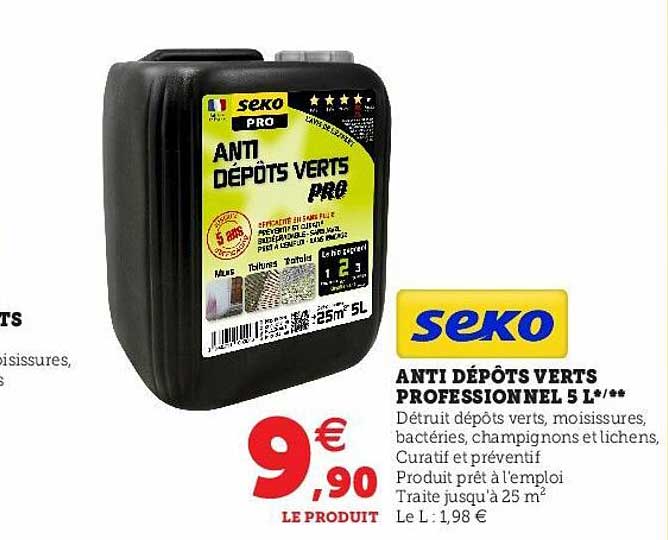 anti dépôts verts professionnel 5 l *-**  seko