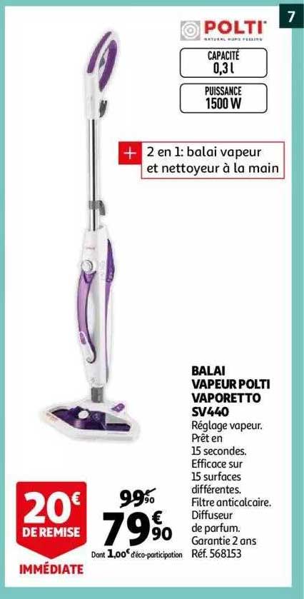 balai vapeur polti vaporetto sv440