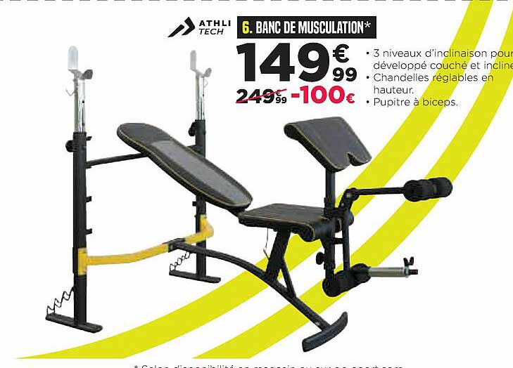 Banc De Musculation Athli Tech