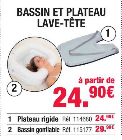 bassin et plateau lave-tête