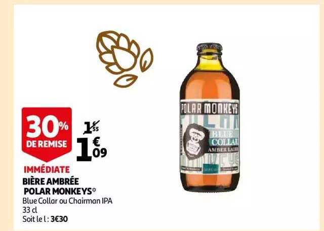 bière ambrée polar monkeys