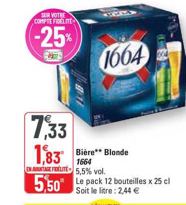 Bière Blonde 1664