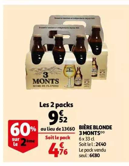 bière blonde 3 monts