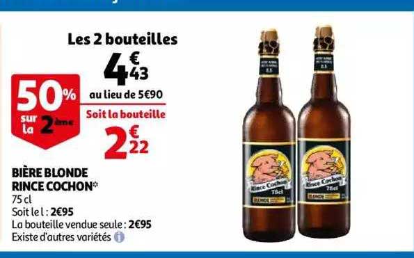 bière blonde rince cochon