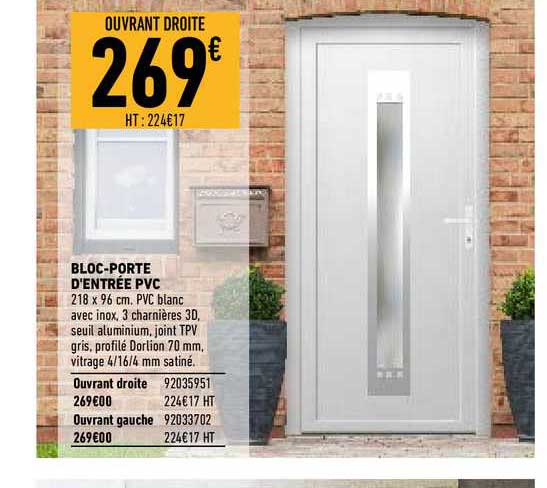 bloc-prote d'entrée pvc