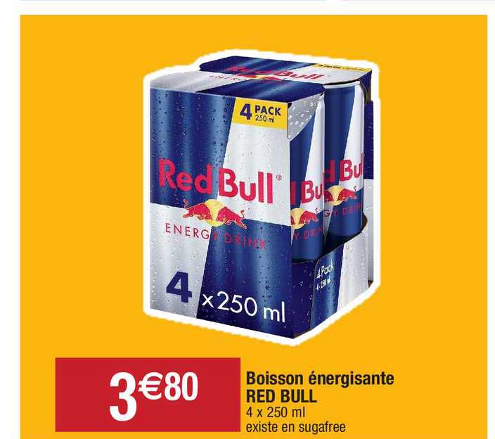 boisson énergisante red bull