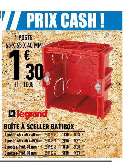 boîte à sceller batibox legrand