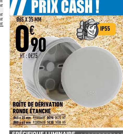 boîte de dérivation ronde étanche