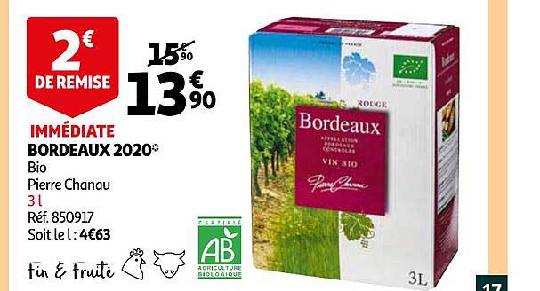 bordeaux 2020 bio pierre chanau