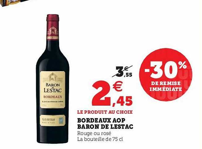 Bordeaux Aop Baron De Lestac