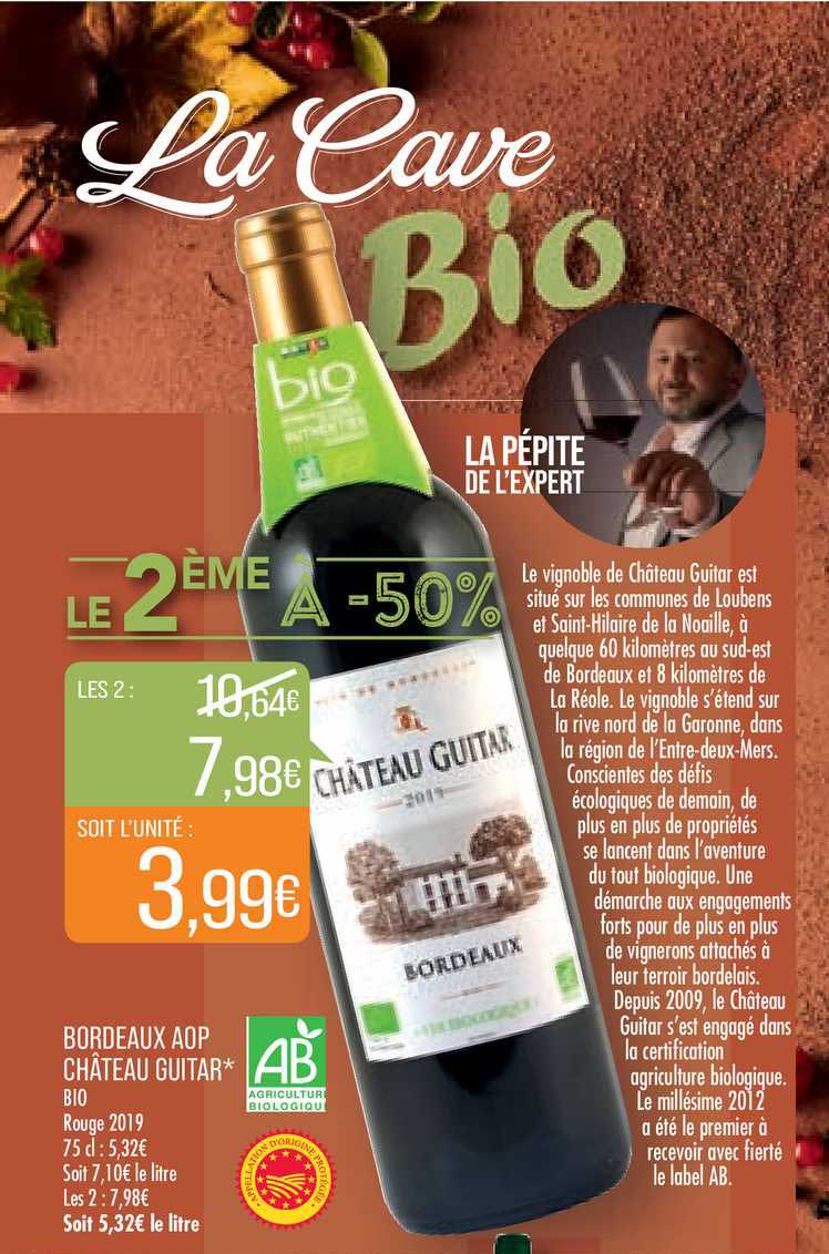 bordeaux aop château guitar bio