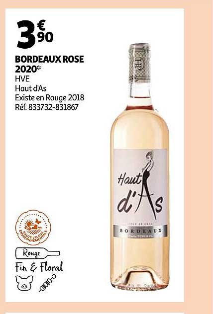 bordeaux rose 2020 hve haut d'as