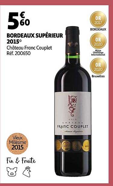 bordeaux supérieur 2015 château franc couplet