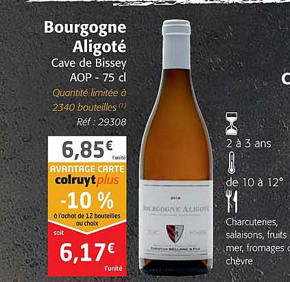 bourgogne aligoté cave de bissey aop