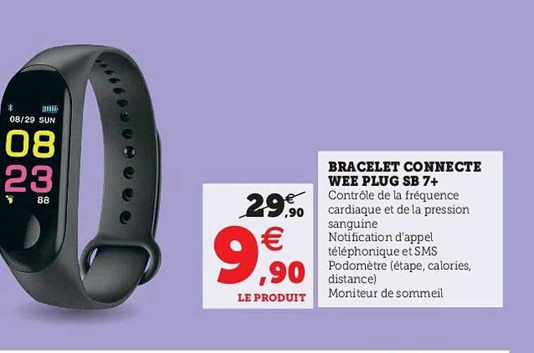 bracelet connecté wee plug sb 7+
